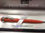 Perfect Replica Montblanc Rouge Et Noir Silver Clip Red Ballpoint Pen
